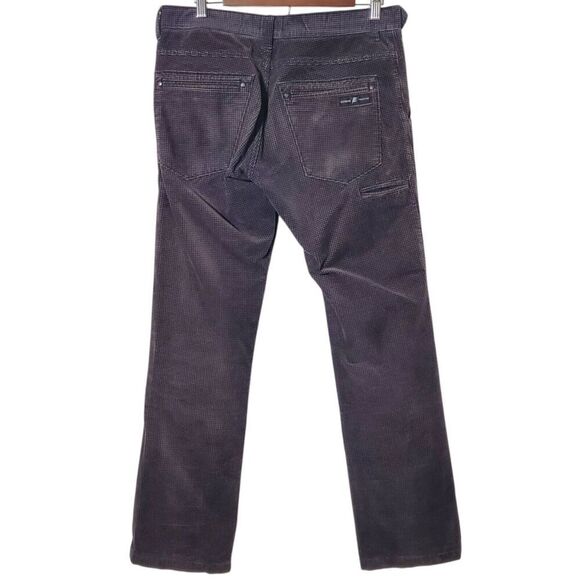 Edwin Prestige Pants Size M Houndstooth Pattern Black Tan Corduroy Womens - Picture 4 of 14